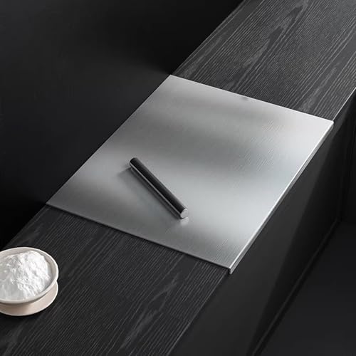 Großes Küchenschneidebrett, Umweltfreundliches Schneidebrett Aus Edelstahl, Doppelseitige Lebensmittelechte Oberfläche, Messerfreundlich, Ideal For Fleisch, Obst(39.4x22.8in) von XUZAOJUN