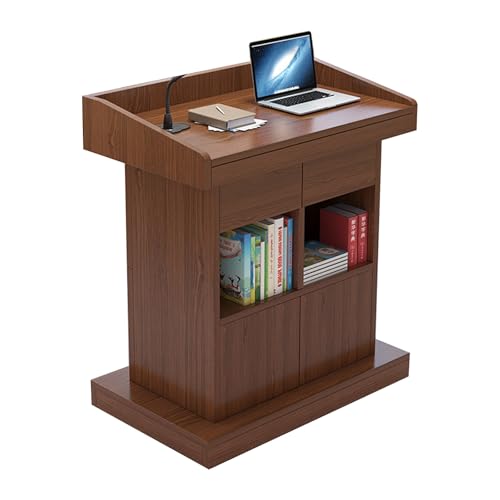 Lehrerpult,Stehender Rednerpultständer Aus Holz Mit Breiter Lesefläche Und Kantenschutz,Geeignet For Klassenzimmer,Besprechungen,Kirchen Und Präsentationsumgebungen(43.3x31.5x19.7in) von XUZAOJUN
