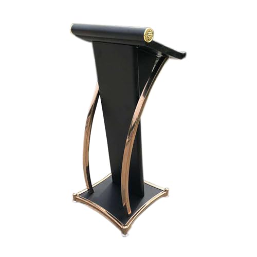Podium Und Rednerpult, Lehrpult, Tragbarer Schwarzer Stehpult-Empfangsschalter, Geeignet For Kirchenkanzel, Konferenz, Klassenzimmer, Hochzeit, Rede(Black) von XUZAOJUN