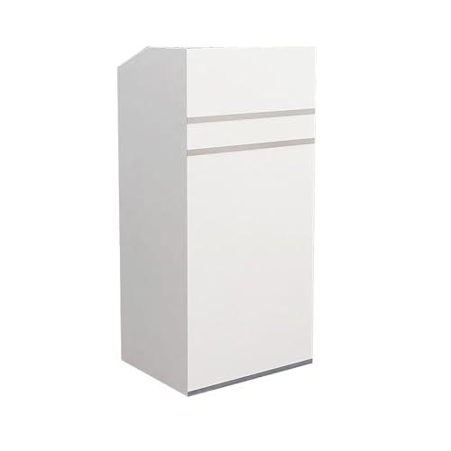 Podium Und Rednerpult, Stehendes Holzpodium, Kleiner Empfangstresen, Kanzel Mit Robustem Holzsockel, For Kirche, Klassenzimmer, Präsentation, Hochzeitsreden(White,S) von XUZAOJUN