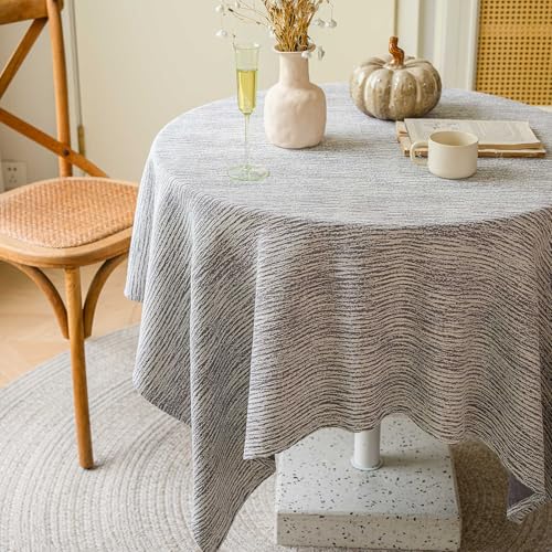 Rechteckige,Schlichte,Dicke Tischdecke Mit Premium-Feeling,Kunstbaumwoll-Leinenstoff,Esstisch-Schutzpolster,Wiederverwendbar,Waschbar,For Esszimmer,Garten,Party(Gray,39.4x63in) von XUZAOJUN