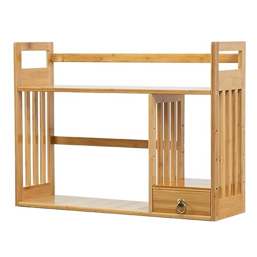 Schreibtisch-Regal-Organizer,Schreibtisch-Organizer For Wohnheime,3-stufiges Büroregal,Schreibtisch-Aufbewahrungsregal Mit Schubladen,Wohnheime Und Wohnungen(Original,23.6X17.7IN_SINGLE) von XUZAOJUN