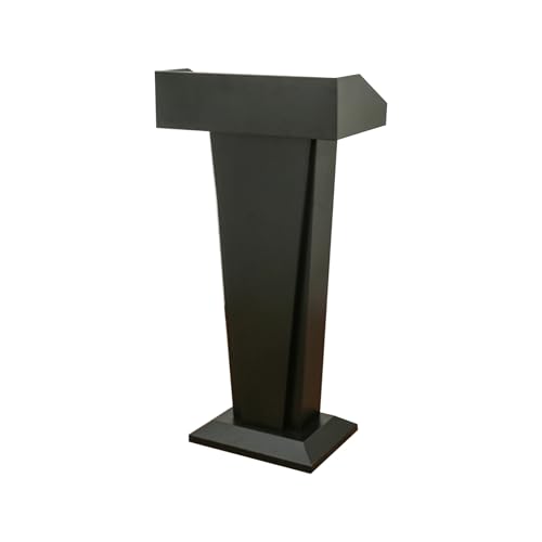Schwarz-weiße Stehpultständer, Rednerpultständer For Rednerpultpräsentationen,Mit Stauraum,For Kirchliche Klassenzimmer,For Reden Und Hochzeitsreden(Black) von XUZAOJUN