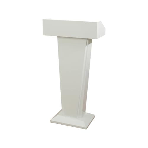 Schwarz-weiße Stehpultständer, Rednerpultständer For Rednerpultpräsentationen,Mit Stauraum,For Kirchliche Klassenzimmer,For Reden Und Hochzeitsreden(White) von XUZAOJUN