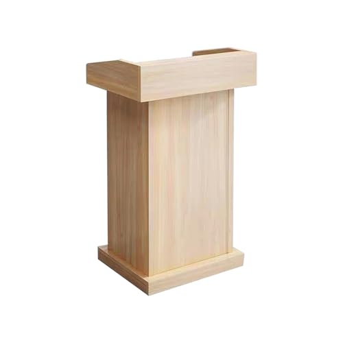Stehpult-Podium, Podiumsständer For Podiumspräsentationen Mit Robustem Holzsockel Und Stauraum For Vorträge, Hochzeitsreden, Kirchen, Klassenzimmer(Light) von XUZAOJUN