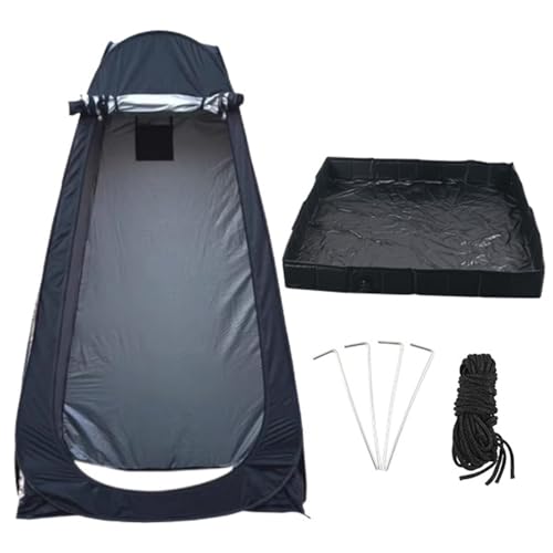 Temporäre Duschwanne For Den Außenbereich, Tragbare, Faltbare Duschwanne, 104,1 X 104,1 X 12,7 Cm, Mit Abnehmbarem Abfluss, Geeignet For Wohnmobil, Außenbereich(Tent available) von XUZAOJUN