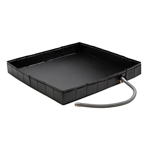Tragbare Temporäre Duschwanne, 41" X 41" X 5" Faltbare Duschwanne Und Waschbecken Mit Abnehmbarem Abfluss For Wohnmobile, Draußen, Drinnen, Haustiere, Hunde(40.9x40.9x9.8in) von XUZAOJUN