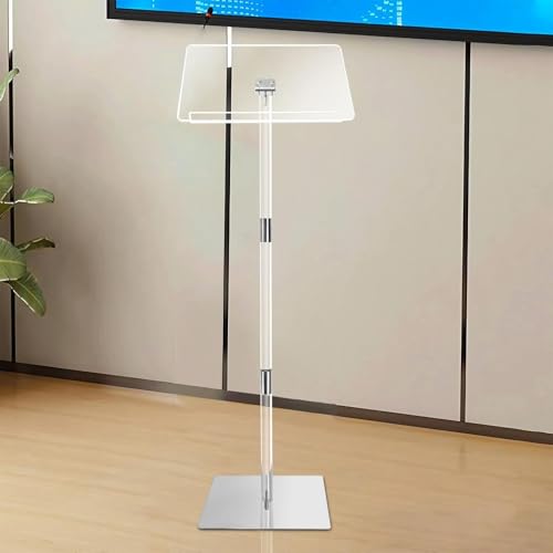 Tragbares Stehpult Aus Acryl Mit Breiter Lesefläche, Transparentes Standpult, Geeignet For Kirchen, Hochzeiten, Konzerte, Büros Und Schulen Tragbares Stehpult Aus Acryl Mit Breiter Lesefläche, Transparentes Standpult, Geeignet For Kirchen, Hochzeiten, Konzerte, Büros Und Schulen von XUZAOJUN