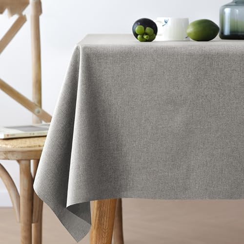 Wasserfeste Und Ölfeste,Einfarbige,Rechteckige Tischdecke,Staubschutztuch,Tischdecke For Den Couchtisch Im Haushalt,Geeignet For Picknick,Esstisch,Party,Garten(Dark gray,55.1x78.7in) von XUZAOJUN