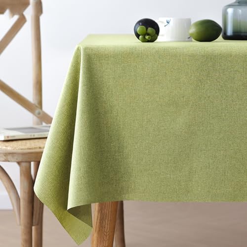 Wasserfeste Und Ölfeste,Einfarbige,Rechteckige Tischdecke,Staubschutztuch,Tischdecke For Den Couchtisch Im Haushalt,Geeignet For Picknick,Esstisch,Party,Garten(Fruit Green,55.1x78.7in) von XUZAOJUN