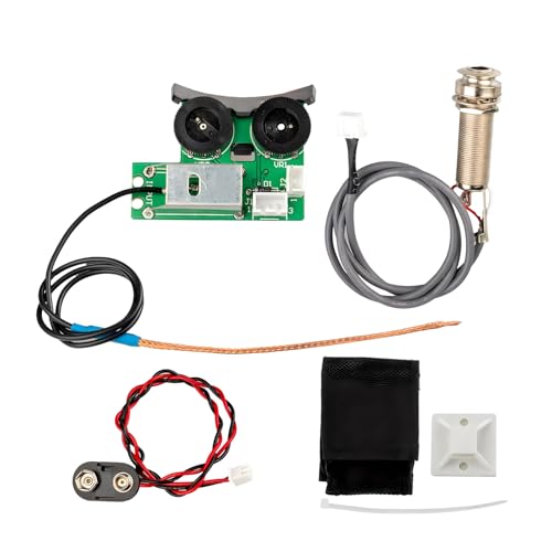 XUZHID VT1 Tonabnehmer für Akustikgitarren, mit Mikrofon, Rhythmus-Board, Stimmgerät, Piezo-Tonabnehmer, Equalizer-Systeme, Schwanznägel, Tonabnehmer, Endurin von XUZHID