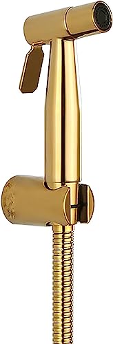 Bidet-Sprüher, Handbidet aus Messing, runde Form, Windel-Sprüher, Windel-Sprühset mit Edelstahlschlauch und Messinghalterung, kann for Reinigen der Wandecke verwendet werden Bidet-Sprüher, Handbidet aus Messing, runde Form, Windel-Sprüher, Windel-Sprühset mit Edelstahlschlauch und Messinghalterung, kann for Reinigen der Wandecke verwendet werden von XUZWMAGZJ