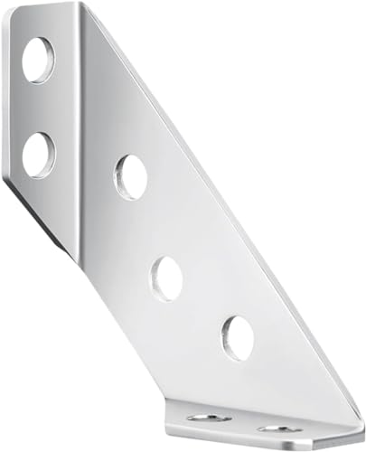 Winkelhalterungen, dreiseitiger Eckcode fest, 90 Grad rechtwinkliger Yards-Winkeleisenhalterung Schrankaufhängungscode Betteckcode-Verstärkungszubehör(THICK 1.2MM) von XUZWMAGZJ