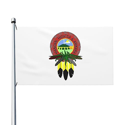 Flagge der Mandan Hidatsa & Arikara Nationalflagge, 90 x 150 cm, doppelseitige Flaggen, langlebig, für den Außenbereich, Hof, Dekorationen, Flaggen, Zuhause, Party, Willkommensflagge von XVBCDFG
