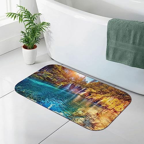 XVBCDFG Herbst Szene Muster Druck Badematte Kieselgur Badematte Super saugfähige Badezimmermatten rutschfeste Dusche Badewanne Teppich Badezimmer Bodenmatte XVBCDFG Herbst Szene Muster Druck Badematte Kieselgur Badematte Super saugfähige Badezimmermatten rutschfeste Dusche Badewanne Teppich Badezimmer Bodenmatte von XVBCDFG