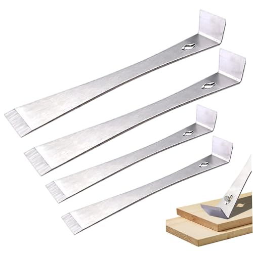 4pcs flacher Stabstange, 7 & 10 Edelstahl -Flachstange, tragbarer multifunktionaler Trim -Abzieher zum Ziehen, Stamm, Kratzen 4pcs flacher Stabstange, 7 & 10 Edelstahl -Flachstange, tragbarer multifunktionaler Trim -Abzieher zum Ziehen, Stamm, Kratzen von XVHOAB