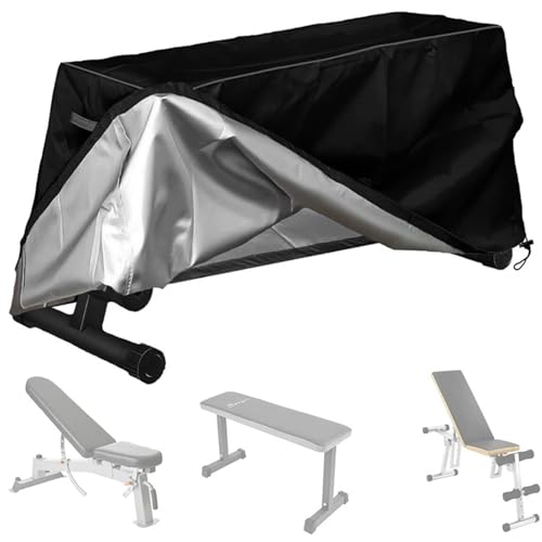 Gewicht Bankabdeckung 60x18x21 Zoll Oxford Stoff wasserdicht staubdichtes Trainingsbankabdeckung mit Mesh-Entlüftung und Drawess Outdoor für Sit-up-Board von XVHOAB