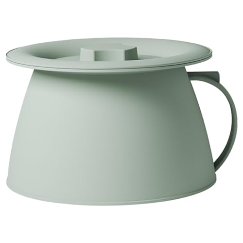 Kammer -Topf mit Deckel, staubdes Dicker sicherer pp tragbares Urinal, 1, 5 -l -Krankenbahnen -Bucket -Spöton mit Griff für Campingauto -Fahrt zu Hause von XVHOAB