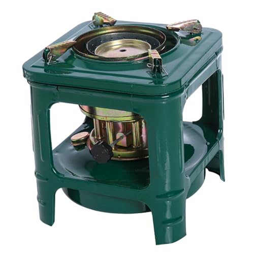 Kerosinofen, 7x8 Zoll 700 ml Eisen kleiner Kerosinheizung mit 8 Baumwolldocht, winddichtem tragbaren Campingzubehör für 2-3 Personen Kerosinofen, 7x8 Zoll 700 ml Eisen kleiner Kerosinheizung mit 8 Baumwolldocht, winddichtem tragbaren Campingzubehör für 2-3 Personen von XVHOAB