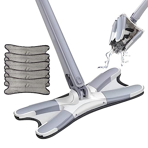 Reinigen von Mops für Bodenmops 360 ° rotierende Faule Schmetterlingsmop mit 5 Pads trocken und nasse X -Form -Mopp für Wände Ecken Lücken Glasboden Reinigen von Mops für Bodenmops 360 ° rotierende Faule Schmetterlingsmop mit 5 Pads trocken und nasse X -Form -Mopp für Wände Ecken Lücken Glasboden von XVHOAB