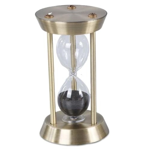 Sandtimer, 10 Minuten Sanduhr, 4,7 x 2,7 Zoll Gold -Sandglas -Timer mit schwarzem Sand, stille exquisite und dekorative Sanduhr -Timer für Zuhause, Restaurant, Hotel Sand Timer Sandtimer, 10 Minuten Sanduhr, 4,7 x 2,7 Zoll Gold -Sandglas -Timer mit schwarzem Sand, stille exquisite und dekorative Sanduhr -Timer für Zuhause, Restaurant, Hotel Sand Timer von XVHOAB