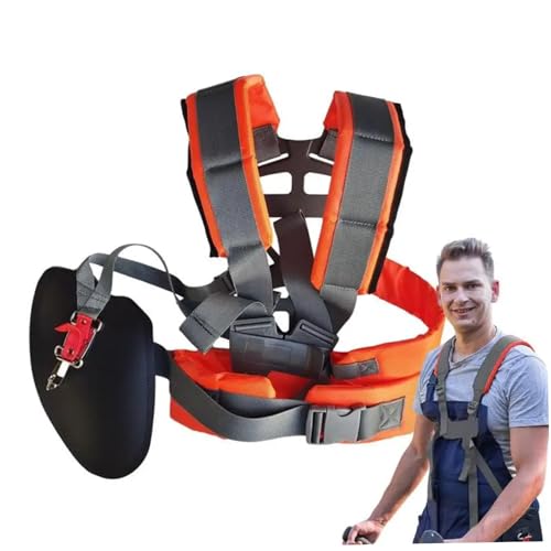 Trimmer -Schultergurt, Verstellbarer Schnur Trimmergurt mit Komfortpolstergürtel, doppelter Schultergurt für Rasenmäher Garten Pinselschneider Trimmer -Schultergurt, Verstellbarer Schnur Trimmergurt mit Komfortpolstergürtel, doppelter Schultergurt für Rasenmäher Garten Pinselschneider von XVHOAB
