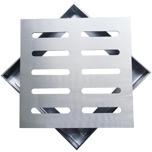XVHOAB Entwässerungsrost 12x12 Zoll Hochleistungsdicker Edelstahl Abflussrost sogar hohlige Mehrzweck-Abflussabdeckung für den Außenbereich XVHOAB Entwässerungsrost 12x12 Zoll Hochleistungsdicker Edelstahl Abflussrost sogar hohlige Mehrzweck-Abflussabdeckung für den Außenbereich von XVHOAB