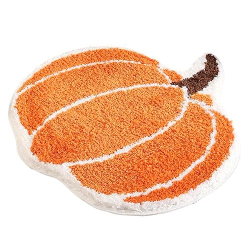 XVHOAB Halloween-Badematte, 24x24 süßer Kürbisteppich, weiche Flauschige Wasserabsorptions-Halloween-Badezimmerteppich, Nicht rutsches Waschwert für Küche, Badezimmer, Wohnzimmer XVHOAB Halloween-Badematte, 24x24 süßer Kürbisteppich, weiche Flauschige Wasserabsorptions-Halloween-Badezimmerteppich, Nicht rutsches Waschwert für Küche, Badezimmer, Wohnzimmer von XVHOAB