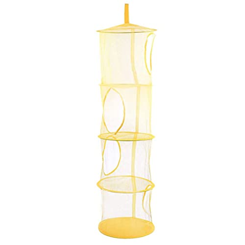 XVHOAB Hanging Toy Storage Mesh Aufbewahrung zusammenklappbares Netz 4 -Tier -Raum Sparen Sie Organisator für Kinder kuschely Spielzeug Schlafzimmer aufgeräumt. Gelb .. gelb XVHOAB Hanging Toy Storage Mesh Aufbewahrung zusammenklappbares Netz 4 -Tier -Raum Sparen Sie Organisator für Kinder kuschely Spielzeug Schlafzimmer aufgeräumt. Gelb .. gelb von XVHOAB