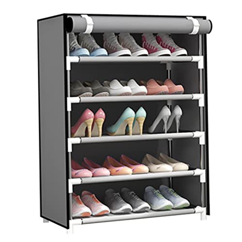 XVHOAB Schuhregal Staubdicht schwere 6 -schichtige wasserdichte waschbare Schuhspeicher erhöhte minimalistische Stoßdämpfer-Organisator für Flur Wohnzimmer Grauer Aufbewahrung XVHOAB Schuhregal Staubdicht schwere 6 -schichtige wasserdichte waschbare Schuhspeicher erhöhte minimalistische Stoßdämpfer-Organisator für Flur Wohnzimmer Grauer Aufbewahrung von XVHOAB