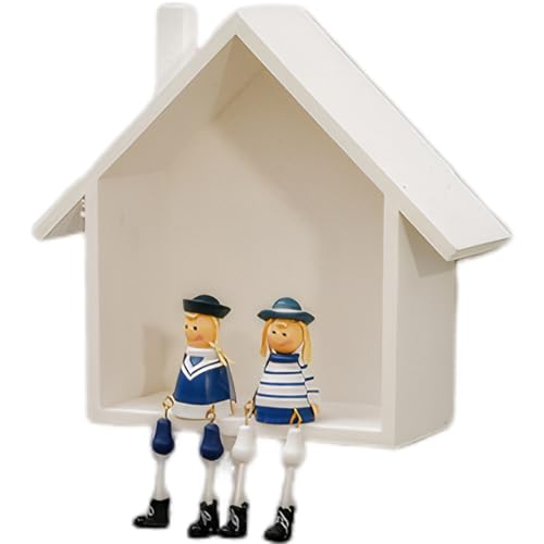 XVHOAB Schwimmende Regale für wandhausförmige Wandregal für Dekoration & Aufbewahrung Retro minimalistische hängende Holzkunstdekoration für Zuhause, Hotel, Hotel, XVHOAB Schwimmende Regale für wandhausförmige Wandregal für Dekoration & Aufbewahrung Retro minimalistische hängende Holzkunstdekoration für Zuhause, Hotel, Hotel, von XVHOAB