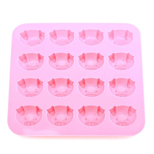 XVHOAB Silikonkuchen Backformen Schweingepackungsgeformte Schokoladengelee Making Formen 16 Hohlräume Eispunktschale rosa Silikon XVHOAB Silikonkuchen Backformen Schweingepackungsgeformte Schokoladengelee Making Formen 16 Hohlräume Eispunktschale rosa Silikon von XVHOAB