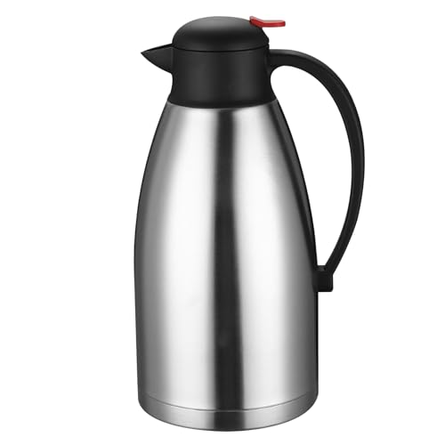 XVHOAB Thermal Carafe 2L 24H Edelstahl Silikon Versiegelter beschichteter Kaffee Carafe mit Griff und Leckdosen mit Weithaut Nicht rutscher Boden. XVHOAB Thermal Carafe 2L 24H Edelstahl Silikon Versiegelter beschichteter Kaffee Carafe mit Griff und Leckdosen mit Weithaut Nicht rutscher Boden. von XVHOAB