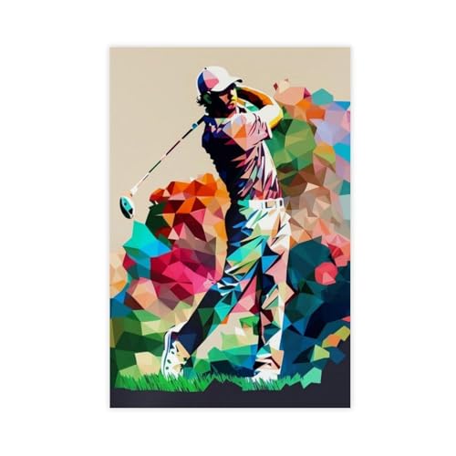XVHOGAS Abstraktes buntes geometrisches Golf-Hand-Leinwand-Poster, Wandkunst, Dekordruck, Bild Gemälde für Wohnzimmer, Schlafzimmer, Dekoration, 20 x 30 cm XVHOGAS Abstraktes buntes geometrisches Golf-Hand-Leinwand-Poster, Wandkunst, Dekordruck, Bild Gemälde für Wohnzimmer, Schlafzimmer, Dekoration, 20 x 30 cm von XVHOGAS