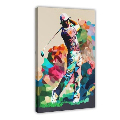 XVHOGAS Abstraktes buntes geometrisches Golf-Hand-Leinwand-Poster, Wandkunst, Dekordruck, Bild Gemälde für Wohnzimmer, Schlafzimmer, Dekoration, 40 x 60 cm XVHOGAS Abstraktes buntes geometrisches Golf-Hand-Leinwand-Poster, Wandkunst, Dekordruck, Bild Gemälde für Wohnzimmer, Schlafzimmer, Dekoration, 40 x 60 cm von XVHOGAS