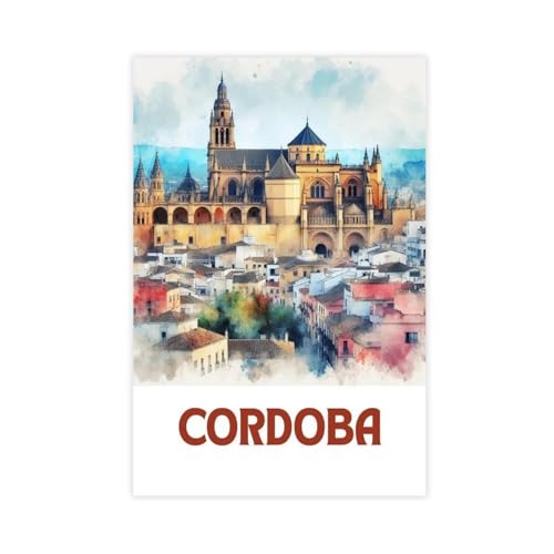 XVHOGAS Aquarellgemälde andalusischer Städte, Leinwandposter, Schlafzimmer, Dekoration, Landschaft, Büro, Raumdekoration, Geschenk, 50 x 75 cm XVHOGAS Aquarellgemälde andalusischer Städte, Leinwandposter, Schlafzimmer, Dekoration, Landschaft, Büro, Raumdekoration, Geschenk, 50 x 75 cm von XVHOGAS