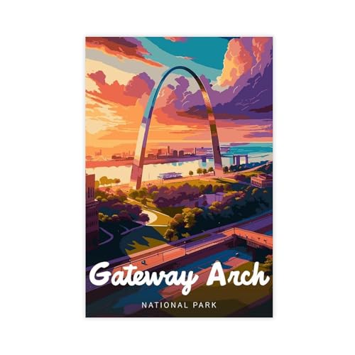 XVHOGAS Arches National Park Retro-Reiseposter auf Leinwand, Wandkunst, Dekordruck, Bild Gemälde für Wohnzimmer, Schlafzimmer, Dekoration, 50 x 75 cm XVHOGAS Arches National Park Retro-Reiseposter auf Leinwand, Wandkunst, Dekordruck, Bild Gemälde für Wohnzimmer, Schlafzimmer, Dekoration, 50 x 75 cm von XVHOGAS