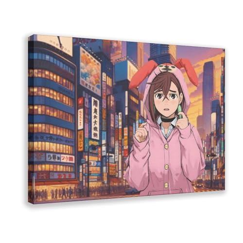 XVHOGAS Ayase Momos niedlicher Kaninchen-Kapuzenpullover, Anime-Kunst, Leinwand-Poster, Wandkunst, Dekordruck, Bild, Gemälde für Wohnzimmer, Schlafzimmer, Dekoration, 50 x 75 cm XVHOGAS Ayase Momos niedlicher Kaninchen-Kapuzenpullover, Anime-Kunst, Leinwand-Poster, Wandkunst, Dekordruck, Bild, Gemälde für Wohnzimmer, Schlafzimmer, Dekoration, 50 x 75 cm von XVHOGAS