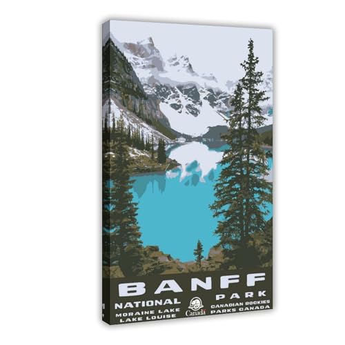 XVHOGAS Banff National Park Vintage-Reiseposter auf Leinwand, Poster, Schlafzimmer, Dekoration, Landschaft, Büro, Raumdekoration, Geschenk, 30 x 45 cm XVHOGAS Banff National Park Vintage-Reiseposter auf Leinwand, Poster, Schlafzimmer, Dekoration, Landschaft, Büro, Raumdekoration, Geschenk, 30 x 45 cm von XVHOGAS