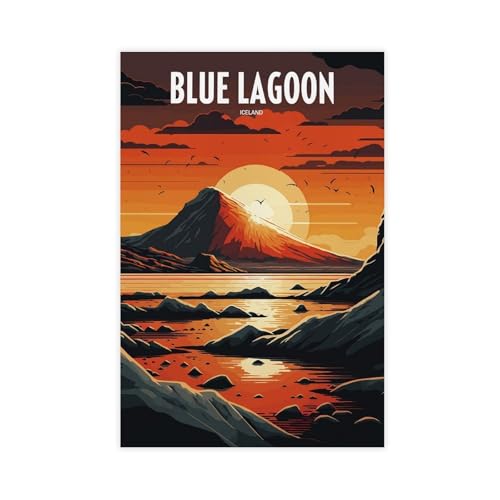 XVHOGAS Blaue Lagune, Island, Reiseposter, Leinwandposter, Wandkunst, Dekordruck, Bild Gemälde für Wohnzimmer, Schlafzimmer, Dekoration, 40 x 60 cm XVHOGAS Blaue Lagune, Island, Reiseposter, Leinwandposter, Wandkunst, Dekordruck, Bild Gemälde für Wohnzimmer, Schlafzimmer, Dekoration, 40 x 60 cm von XVHOGAS