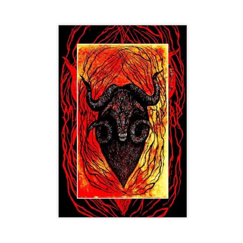XVHOGAS Dark Fantasy-Kunstwerk eines Schafkopfmonsters auf Leinwand, Poster, Schlafzimmer, Dekoration, Landschaft, Büro, Raumdekoration, Geschenk, 50 x 75 cm XVHOGAS Dark Fantasy-Kunstwerk eines Schafkopfmonsters auf Leinwand, Poster, Schlafzimmer, Dekoration, Landschaft, Büro, Raumdekoration, Geschenk, 50 x 75 cm von XVHOGAS