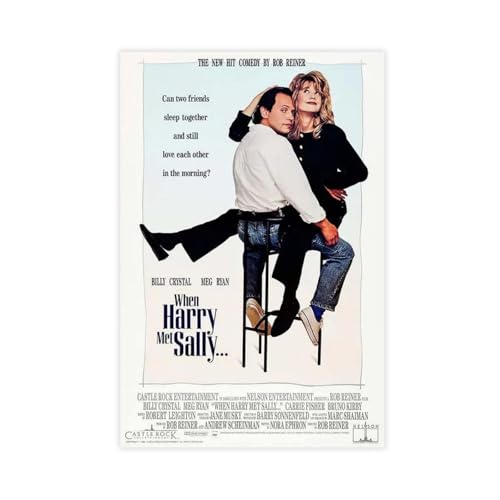 XVHOGAS Filmposter "When Harry Met Sally, 3", Leinwandposter, Wandkunst, Dekor, Bild, Gemälde für Wohnzimmer, Schlafzimmer, Dekoration, 50 x 75 cm XVHOGAS Filmposter "When Harry Met Sally, 3", Leinwandposter, Wandkunst, Dekor, Bild, Gemälde für Wohnzimmer, Schlafzimmer, Dekoration, 50 x 75 cm von XVHOGAS