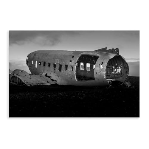 XVHOGAS Island DC-3 Flugzeug-Wreckage-Landschaftsposter, Leinwand-Poster, Schlafzimmer, Dekoration, Landschaft, Büro, Raumdekoration, Geschenk, 50 x 75 cm XVHOGAS Island DC-3 Flugzeug-Wreckage-Landschaftsposter, Leinwand-Poster, Schlafzimmer, Dekoration, Landschaft, Büro, Raumdekoration, Geschenk, 50 x 75 cm von XVHOGAS