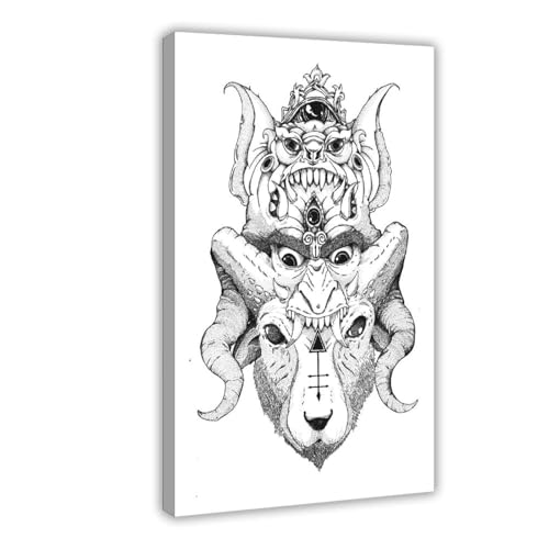 XVHOGAS Kunstgemälde auf Leinwand, Motiv: Dark Fantasy Beast, Schlafzimmer, Dekoration, Landschaft, Büro, Raumdekoration, Geschenk, 60 x 90 cm XVHOGAS Kunstgemälde auf Leinwand, Motiv: Dark Fantasy Beast, Schlafzimmer, Dekoration, Landschaft, Büro, Raumdekoration, Geschenk, 60 x 90 cm von XVHOGAS