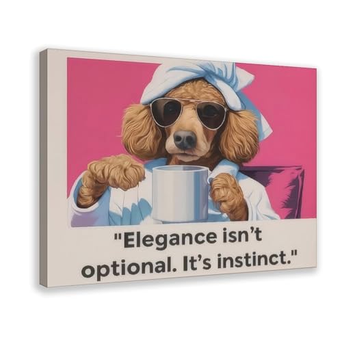 XVHOGAS Leinwandposter "A Pomeranian Wearing A Bathrobe And Drinking Coffee", Schlafzimmer, Dekoration, Landschaft, Büro, Raumdekoration, Geschenk, 20 x 30 cm XVHOGAS Leinwandposter "A Pomeranian Wearing A Bathrobe And Drinking Coffee", Schlafzimmer, Dekoration, Landschaft, Büro, Raumdekoration, Geschenk, 20 x 30 cm von XVHOGAS