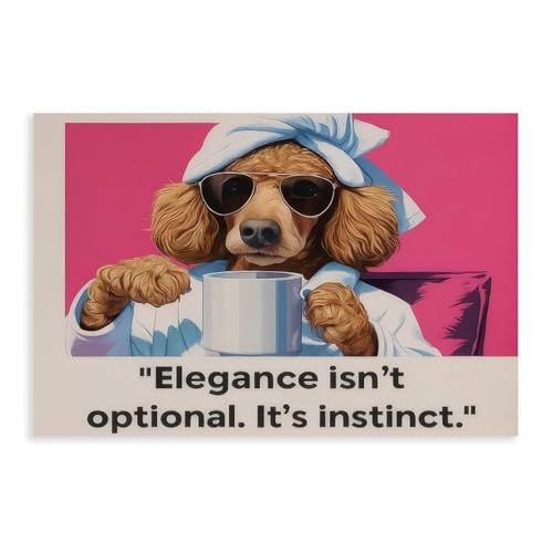XVHOGAS Leinwandposter "A Pomeranian Wearing A Bathrobe And Drinking Coffee", Wandkunst, Dekor, Bild, Gemälde für Wohnzimmer, Schlafzimmer, Dekoration, 30 x 45 cm XVHOGAS Leinwandposter "A Pomeranian Wearing A Bathrobe And Drinking Coffee", Wandkunst, Dekor, Bild, Gemälde für Wohnzimmer, Schlafzimmer, Dekoration, 30 x 45 cm von XVHOGAS