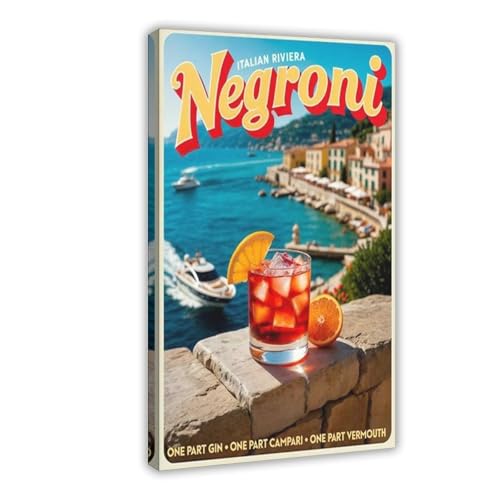 XVHOGAS Leinwandposter "The Art of Negroni", Motiv: Cocktails, Wandkunst, Dekordruck, Bild für Wohnzimmer, Schlafzimmer, Dekoration, 60 x 90 cm XVHOGAS Leinwandposter "The Art of Negroni", Motiv: Cocktails, Wandkunst, Dekordruck, Bild für Wohnzimmer, Schlafzimmer, Dekoration, 60 x 90 cm von XVHOGAS