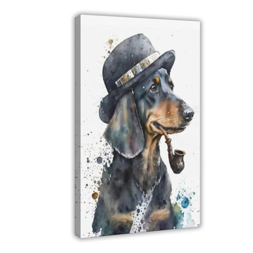 XVHOGAS Leinwandposter mit Dackelpfeife, für Schlafzimmer, Landschaft, Büro, Raumdekoration, Geschenk, 40 x 60 cm XVHOGAS Leinwandposter mit Dackelpfeife, für Schlafzimmer, Landschaft, Büro, Raumdekoration, Geschenk, 40 x 60 cm von XVHOGAS