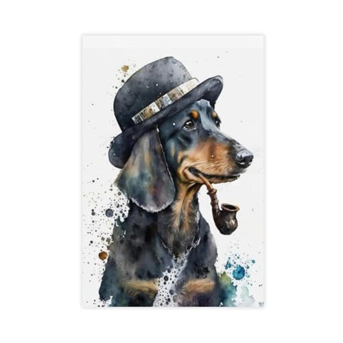 XVHOGAS Leinwandposter mit Dackelpfeife, für Schlafzimmer, Landschaft, Büro, Raumdekoration, Geschenk, 60 x 90 cm XVHOGAS Leinwandposter mit Dackelpfeife, für Schlafzimmer, Landschaft, Büro, Raumdekoration, Geschenk, 60 x 90 cm von XVHOGAS
