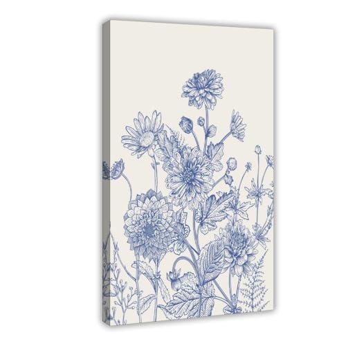 XVHOGAS Leinwandposter mit minimalistischer blauer Pflanze, chinesischer Stil, Wandkunst, Dekordruck, Bild Gemälde für Wohnzimmer, Schlafzimmer, Dekoration, 60 x 90 cm XVHOGAS Leinwandposter mit minimalistischer blauer Pflanze, chinesischer Stil, Wandkunst, Dekordruck, Bild Gemälde für Wohnzimmer, Schlafzimmer, Dekoration, 60 x 90 cm von XVHOGAS